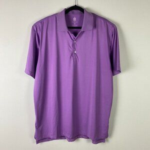 Turtleson Tour Performance Polo Shirt Mens XL Purple Short Sleeve Golf